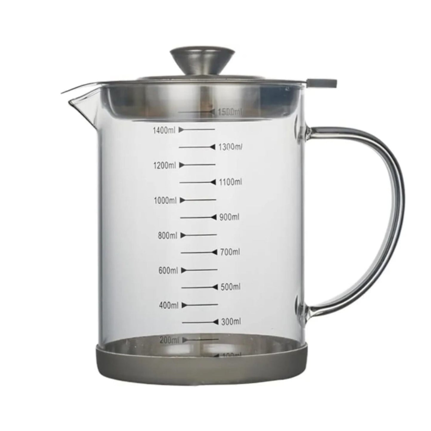 Glass Oil Jug With Strainer