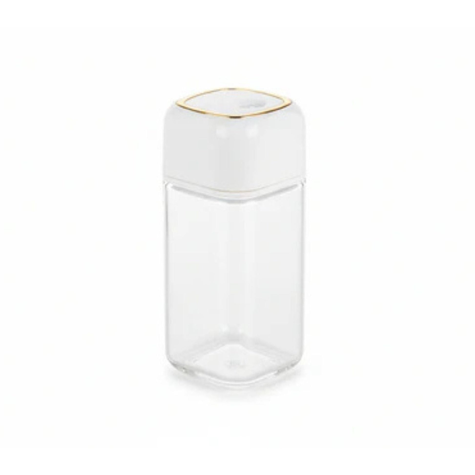 Glass Shaker with Gold Border - 10x5cm