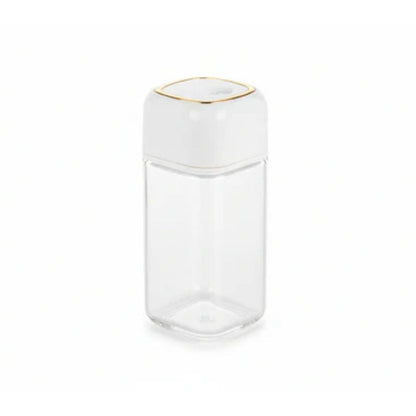 Glass Shaker with Gold Border - 10x5cm