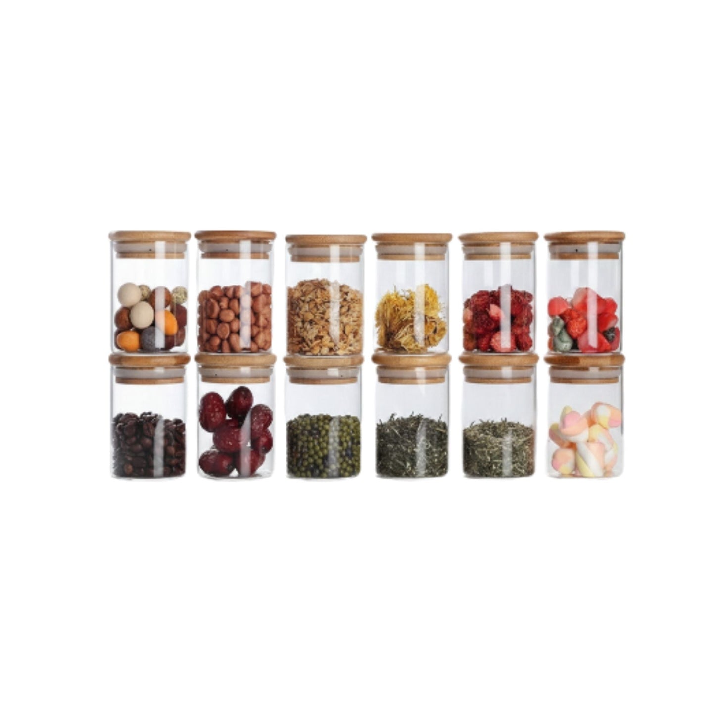 Glass Storage with Bamboo Lid