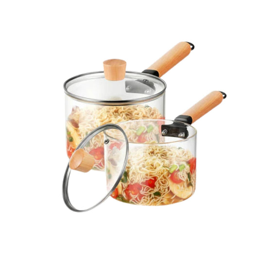 Glass Stove Top Sauce Pot