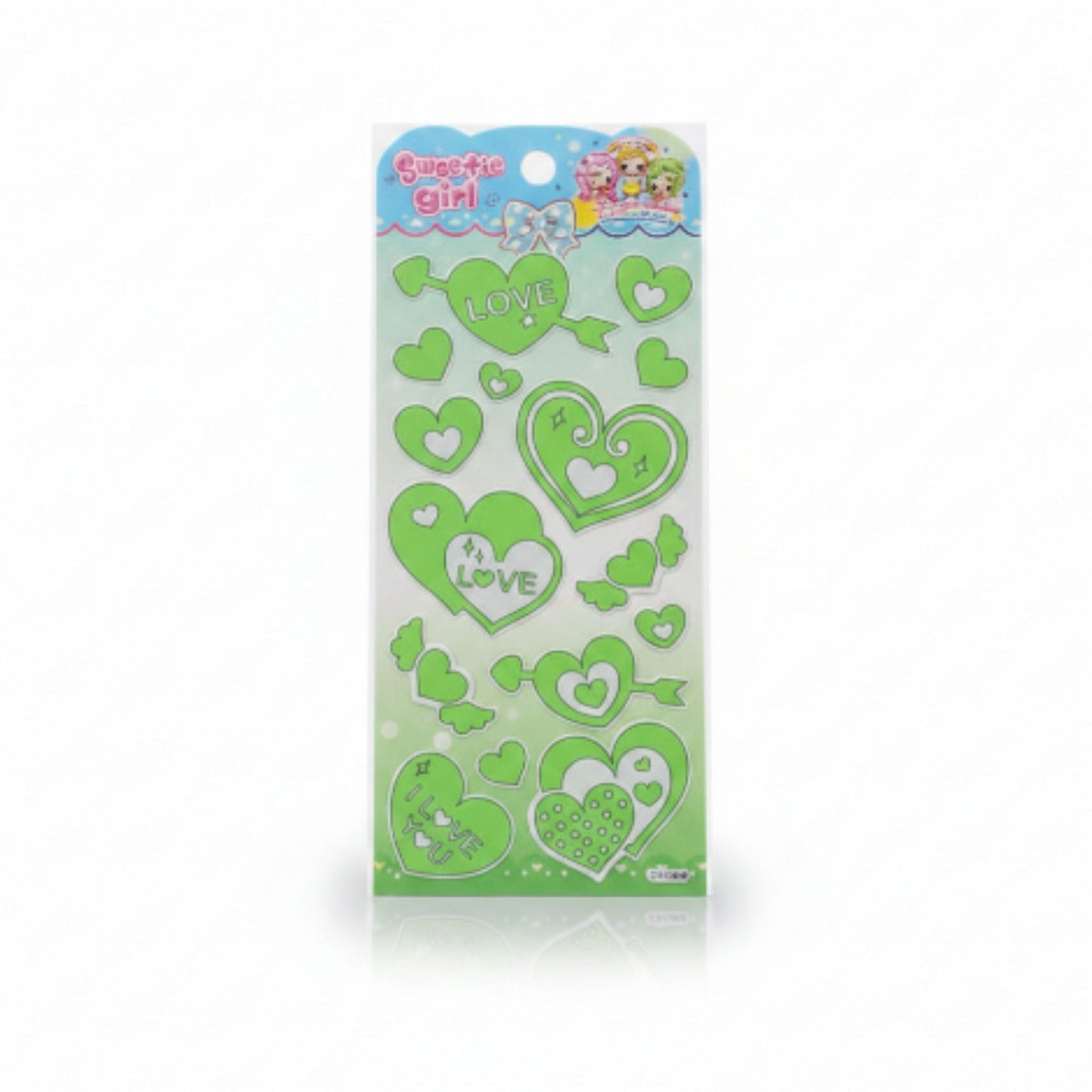Glow In The Dark Stickers On White Background