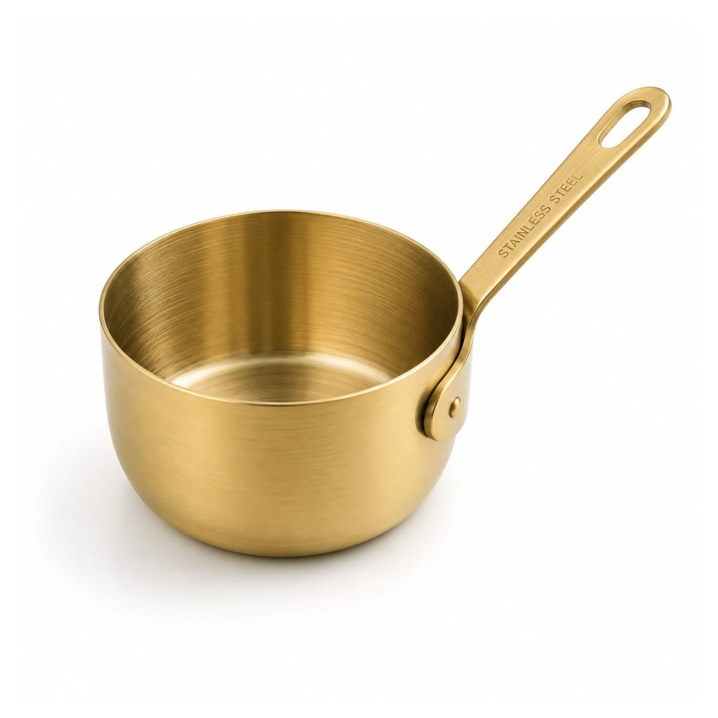 Gold Stainless Steel Sauce Cup – Mini Condiment & Dipping Cup 60mlOn White Background