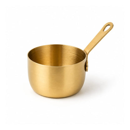 Gold Stainless Steel Sauce Cup – Mini Condiment & Dipping Cup 80ml On White Background