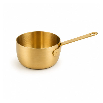 Gold Stainless Steel Sauce Cup – Mini Condiment & Dipping Cup 100ml On White Background