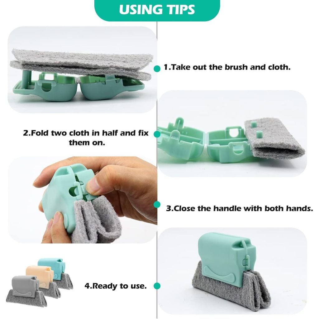 Groove Cleaning Brush – Window Track & Gap Cleaning Tool Tips
