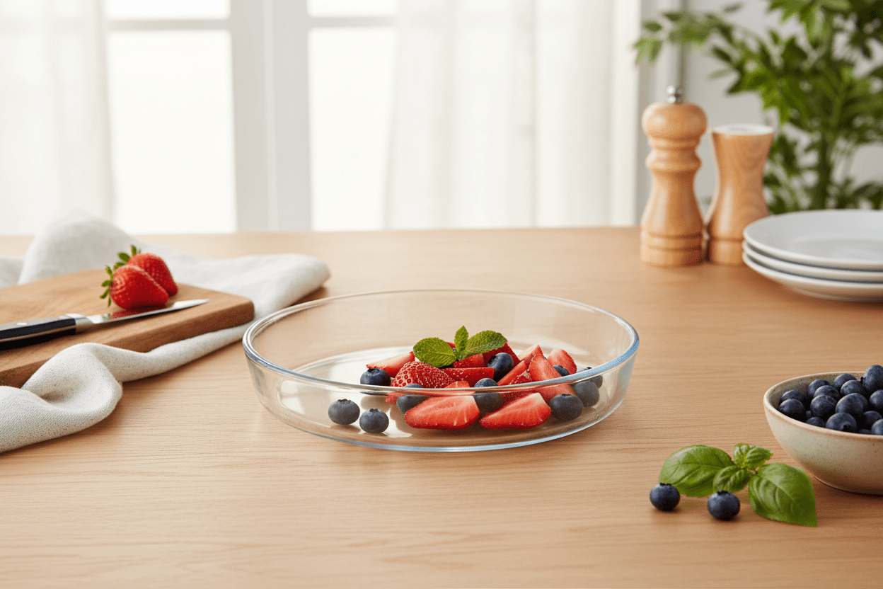 Guzel 2pc Plain Round Casserole Set