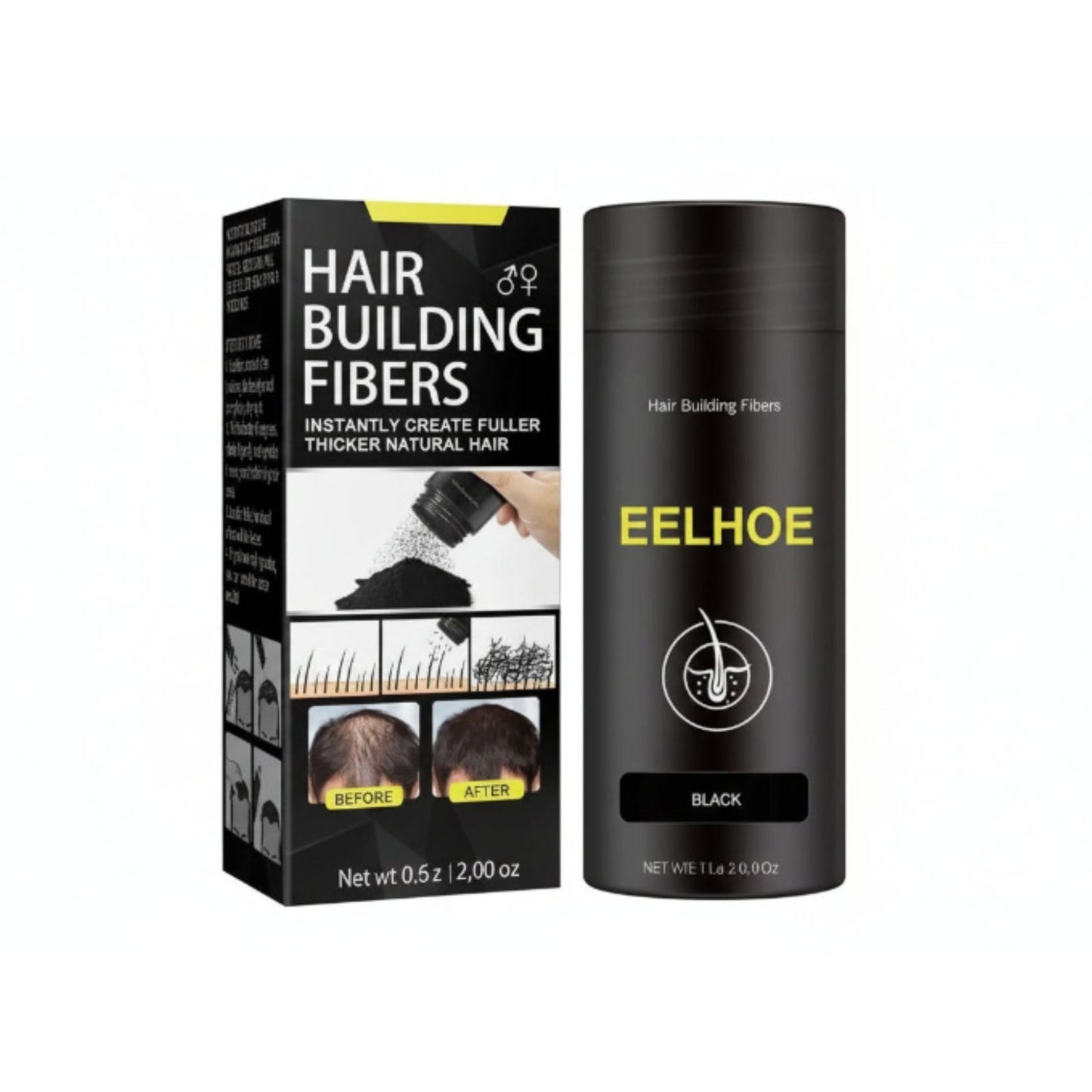 Hair Building Fibres Black