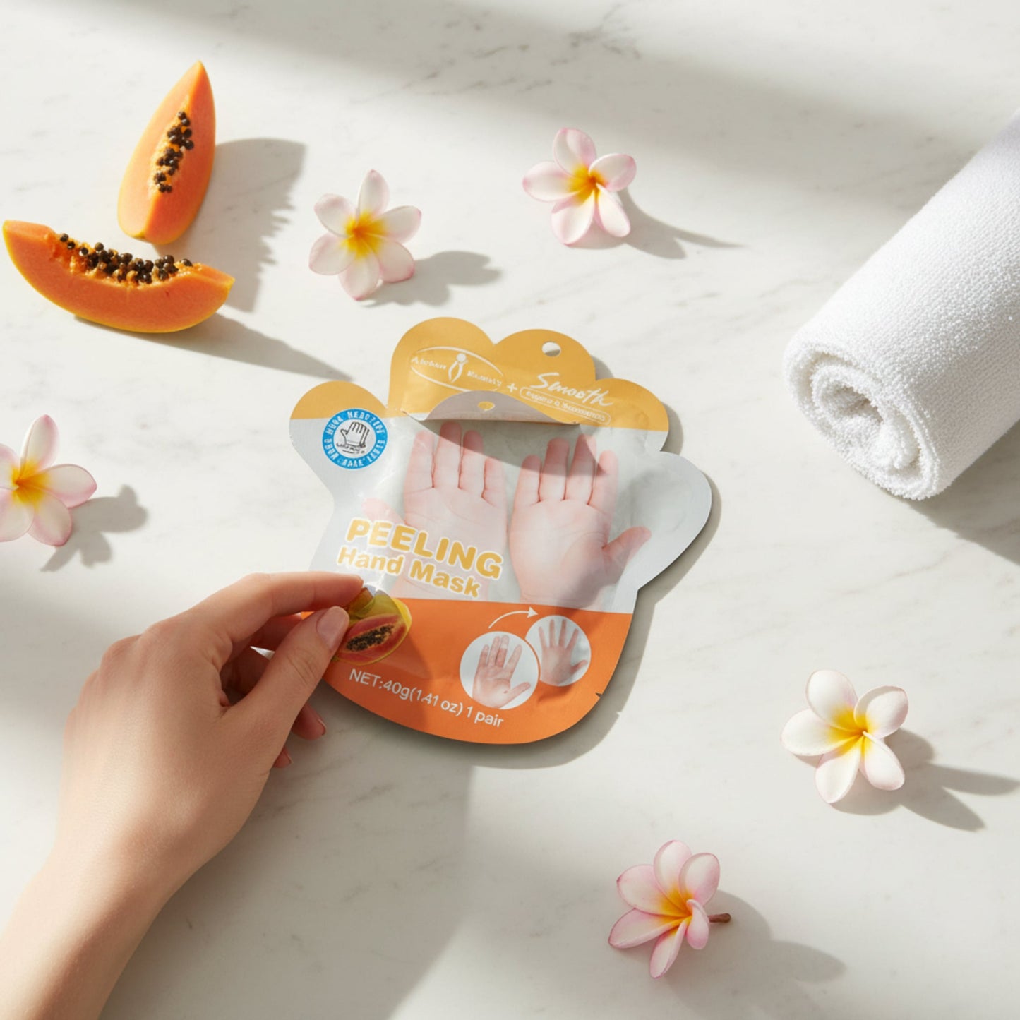 Hand Peeling Mask - Papaya & Niacinamide