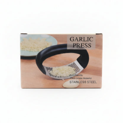 Handheld Stainless Steel Garlic Press & Crusher – Kitchen Mincer Tool