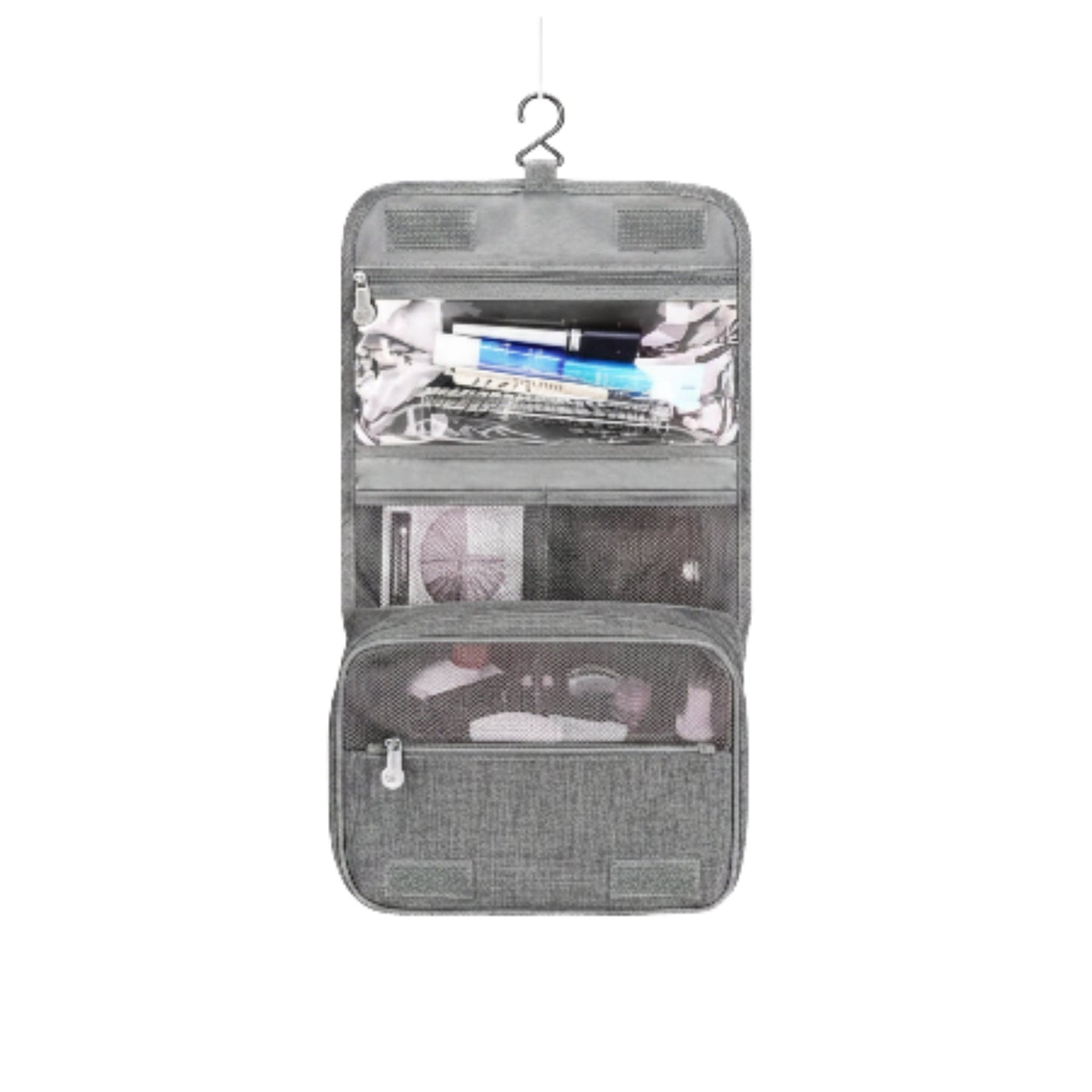 Hanging Toiletry Organizer Bag for Travel & Bathroom Storage