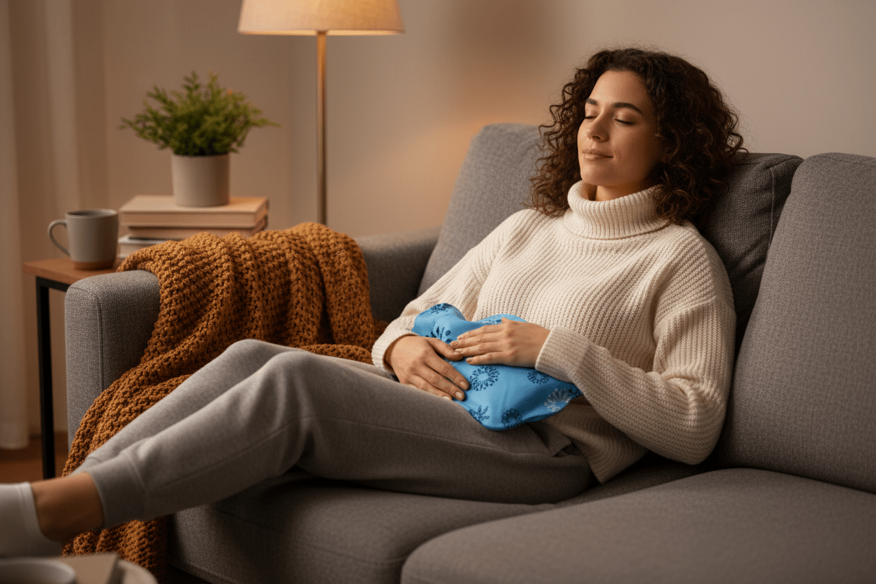 Hot Water Bottle - Blue Frost