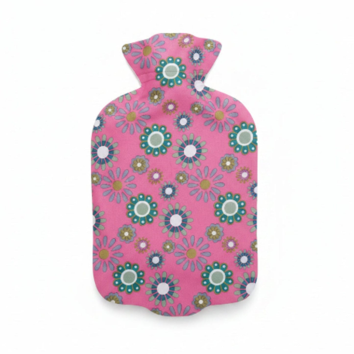 Hot Water Bottle - Dark Pink Flower