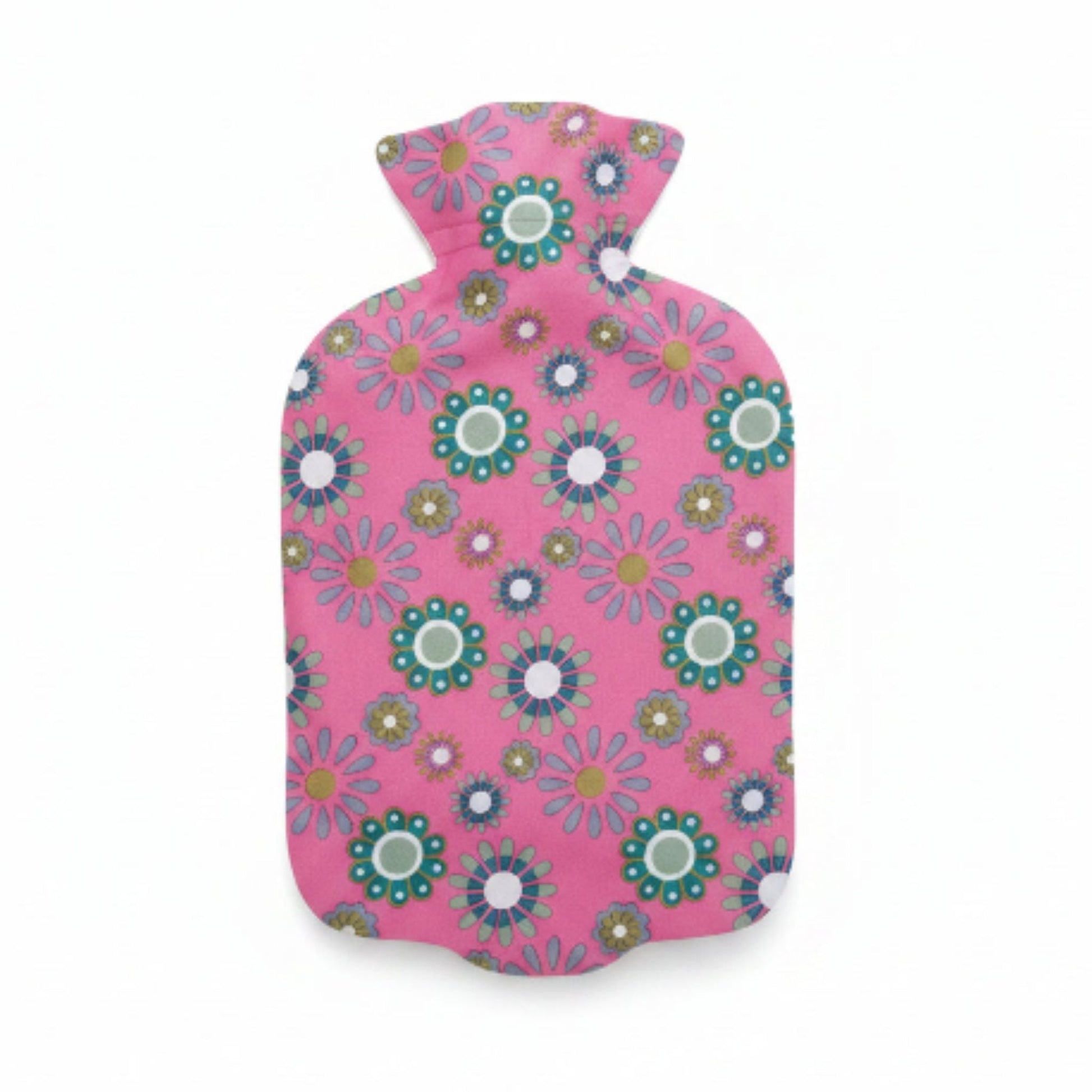 Hot Water Bottle - Dark Pink Flower