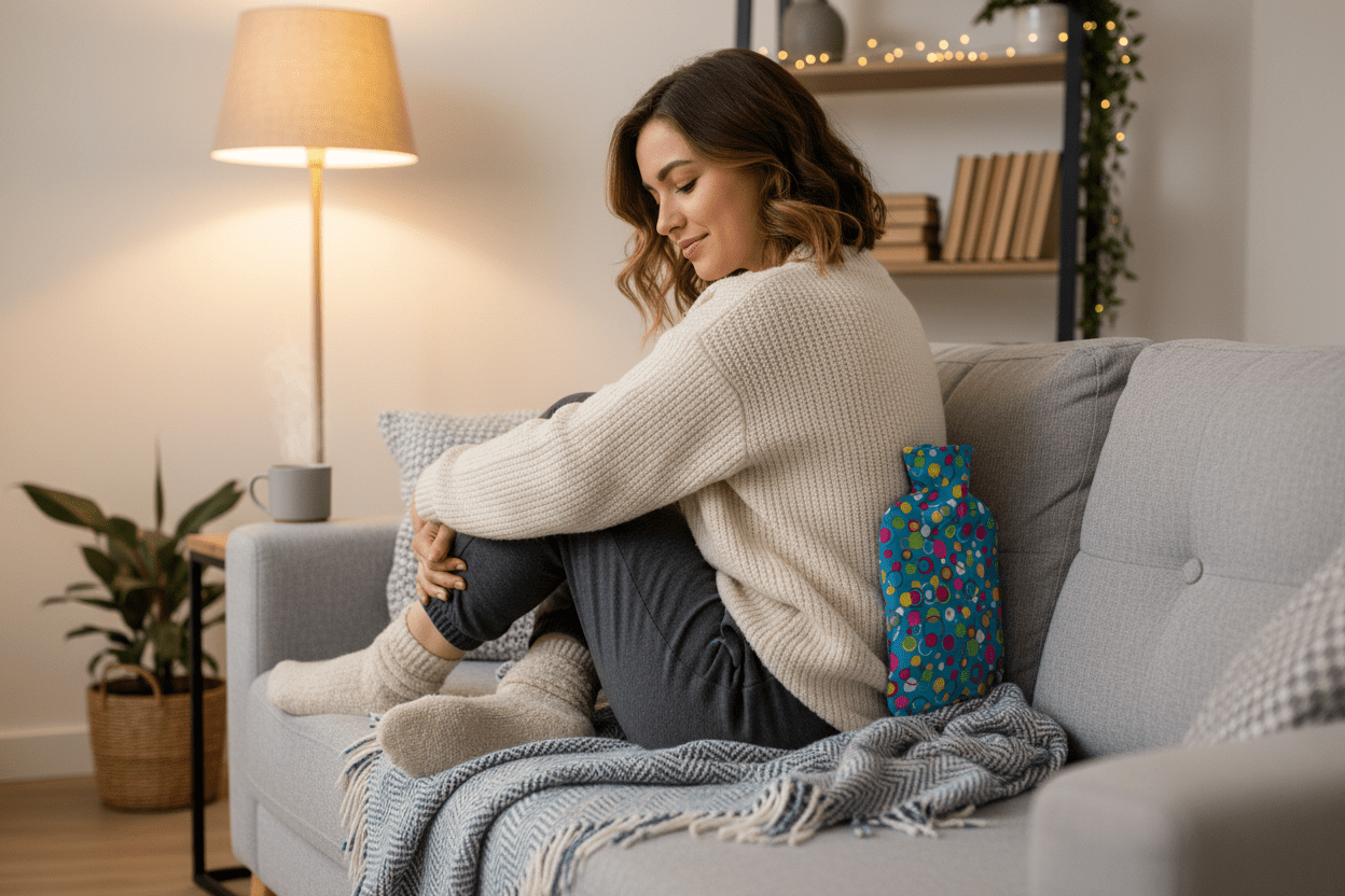 Hot Water Bottle - Polka Dot