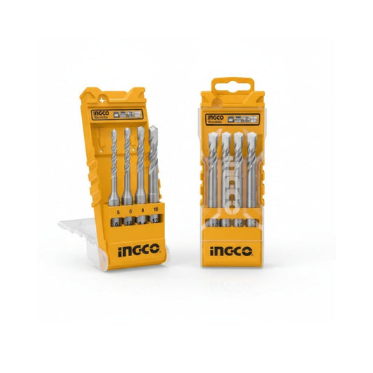 Ingco SDS Plus Hammer Drill Bit Set - 4pc