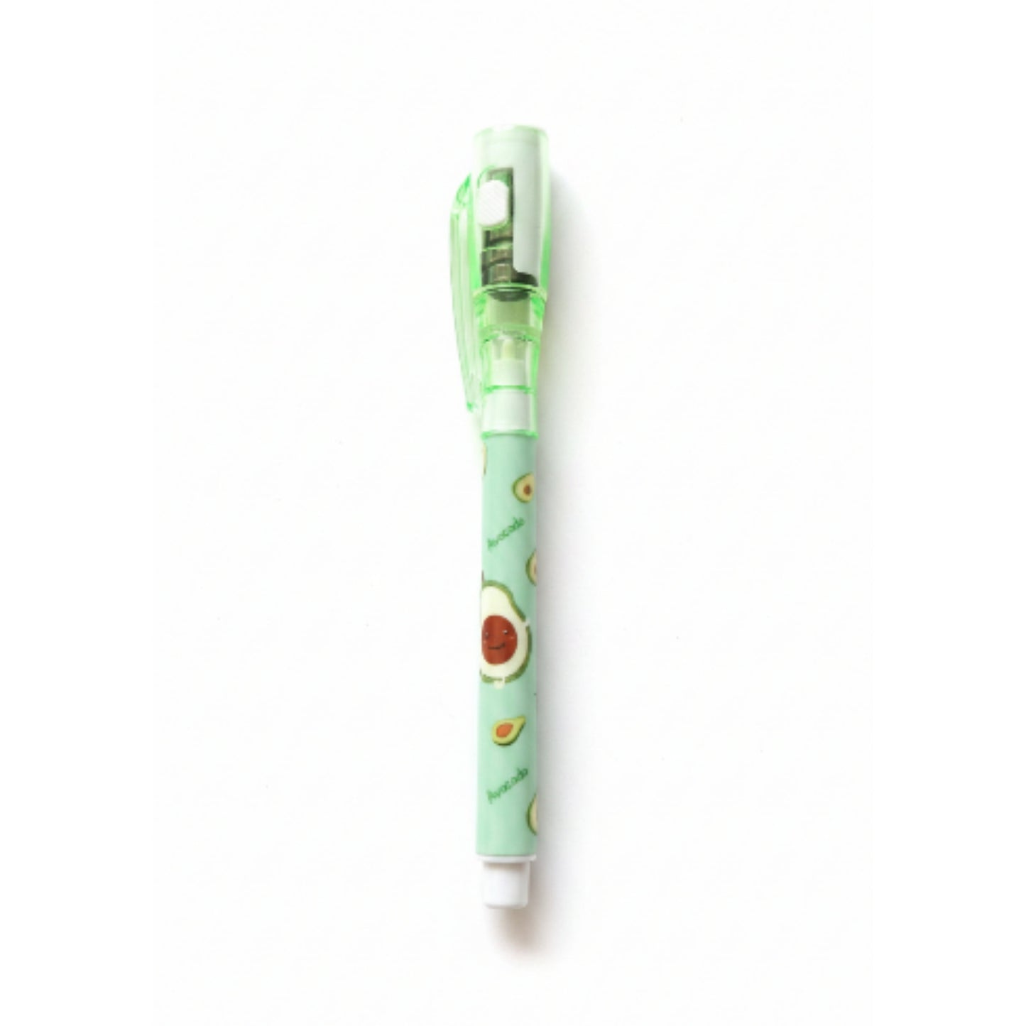 Invisible Ink Pen with UV Light | Secret Message Spy Pen Green On White Background