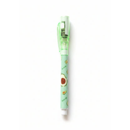 Invisible Ink Pen with UV Light | Secret Message Spy Pen Green On White Background