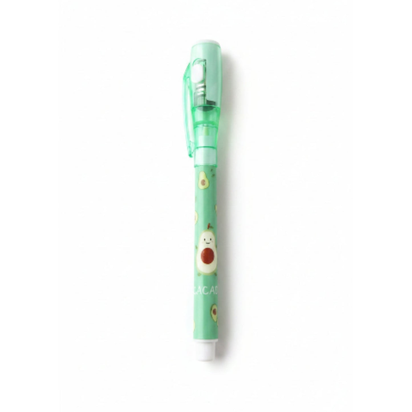 Invisible Ink Pen with UV Light | Secret Message Spy Pen Green On White Background