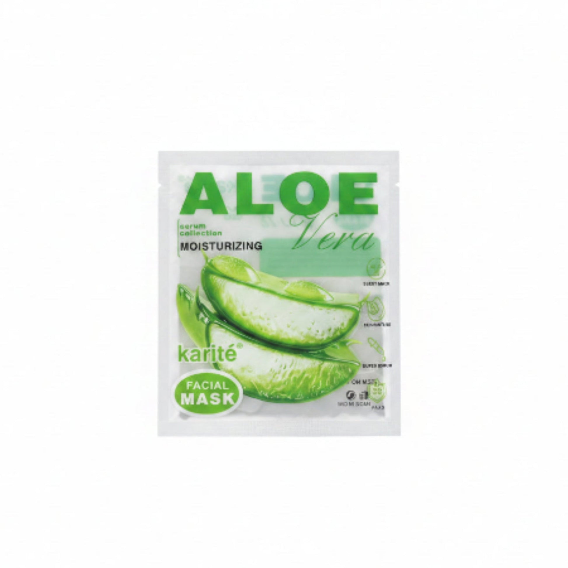Karité Aloe Vera Hydrating Boosting Facial Sheet Mask – Moisturizing Face Mask