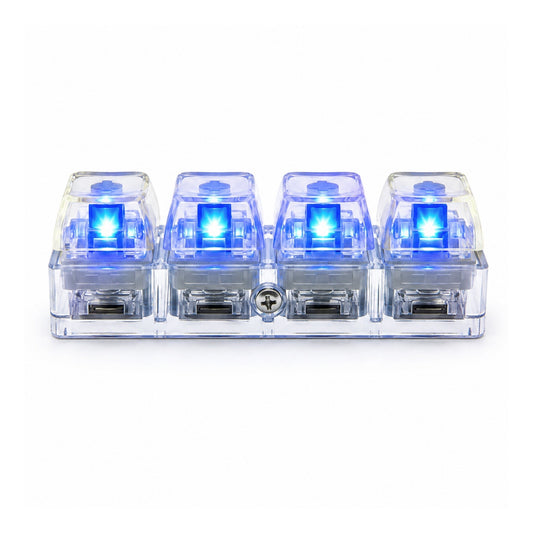 Keyboard Fidget Keychain – Light-Up Clicking Sensory Stress Relief Fidget Toy with Key Buttons