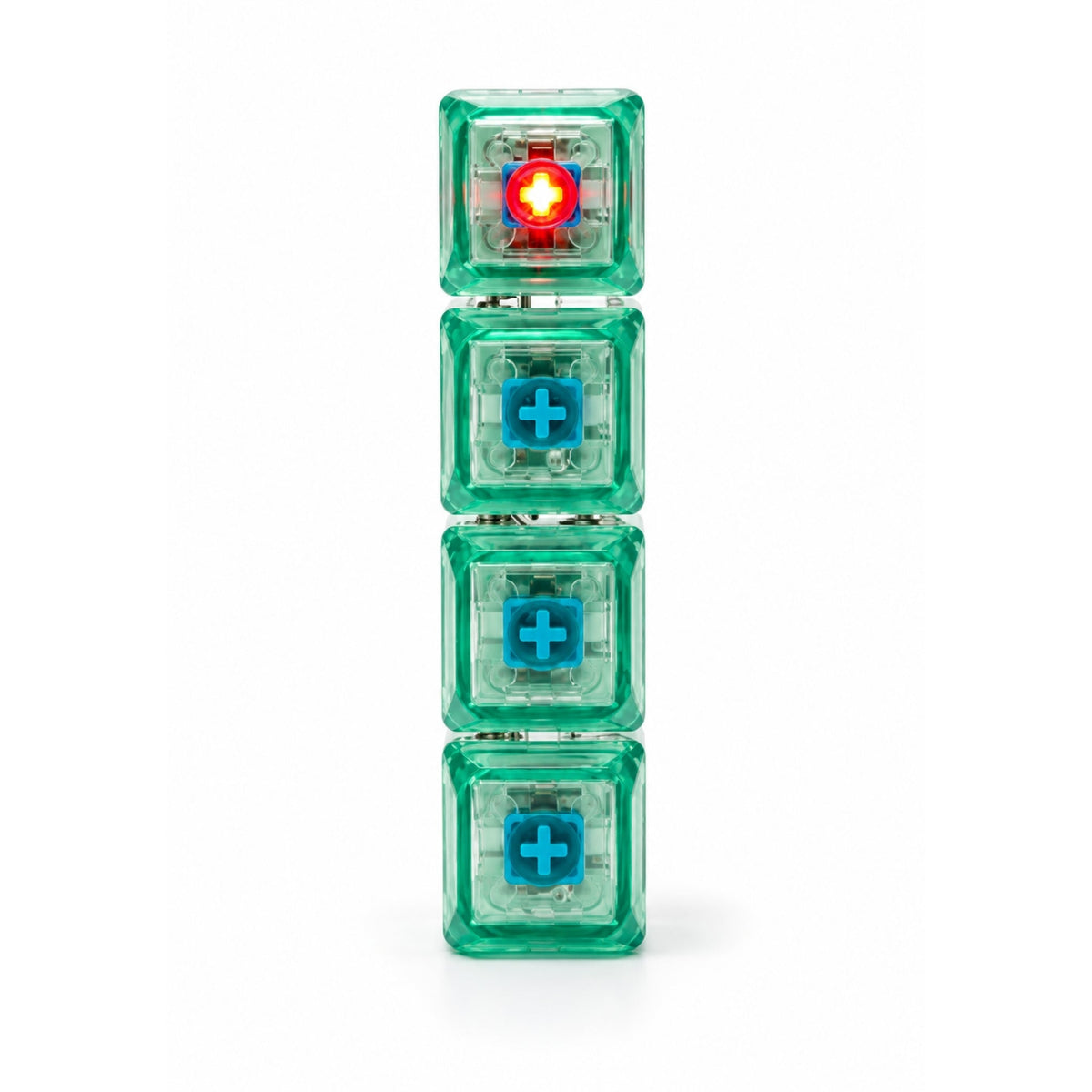 Keyboard Fidget Keychain – Light-Up Clicking Sensory Stress Relief Fidget Toy with Key Buttons