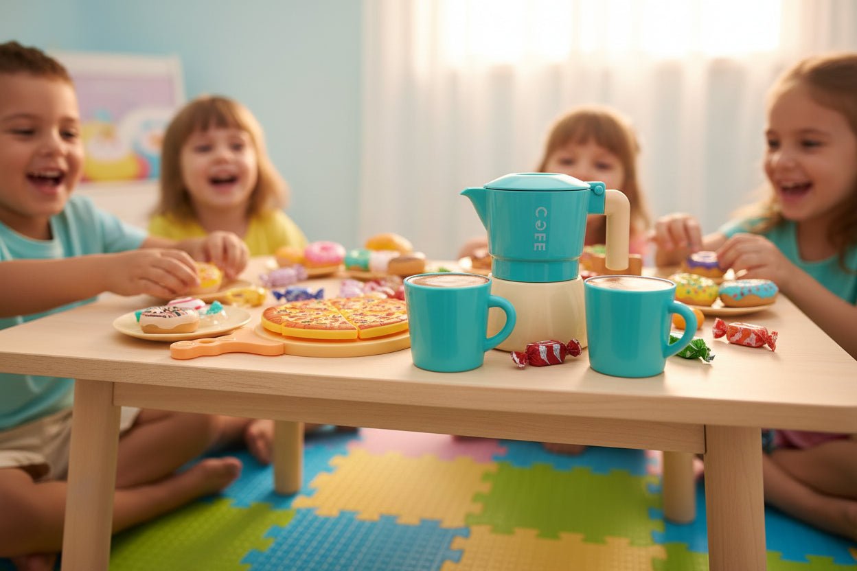 Kids Coffee Party Set - Blue