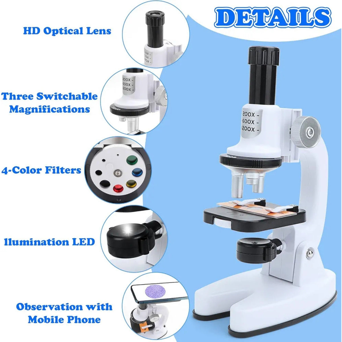 Kids Microscope – Educational Science Discovery Toy Details