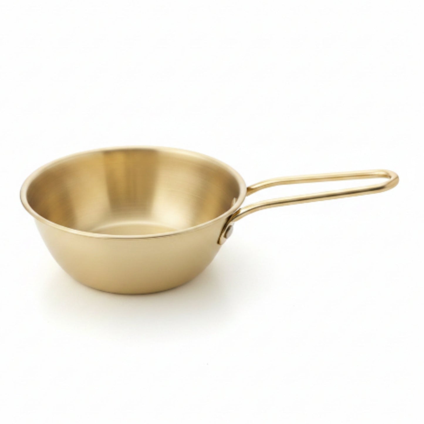 Korean Stainless Steel Serving Bowl - Gold