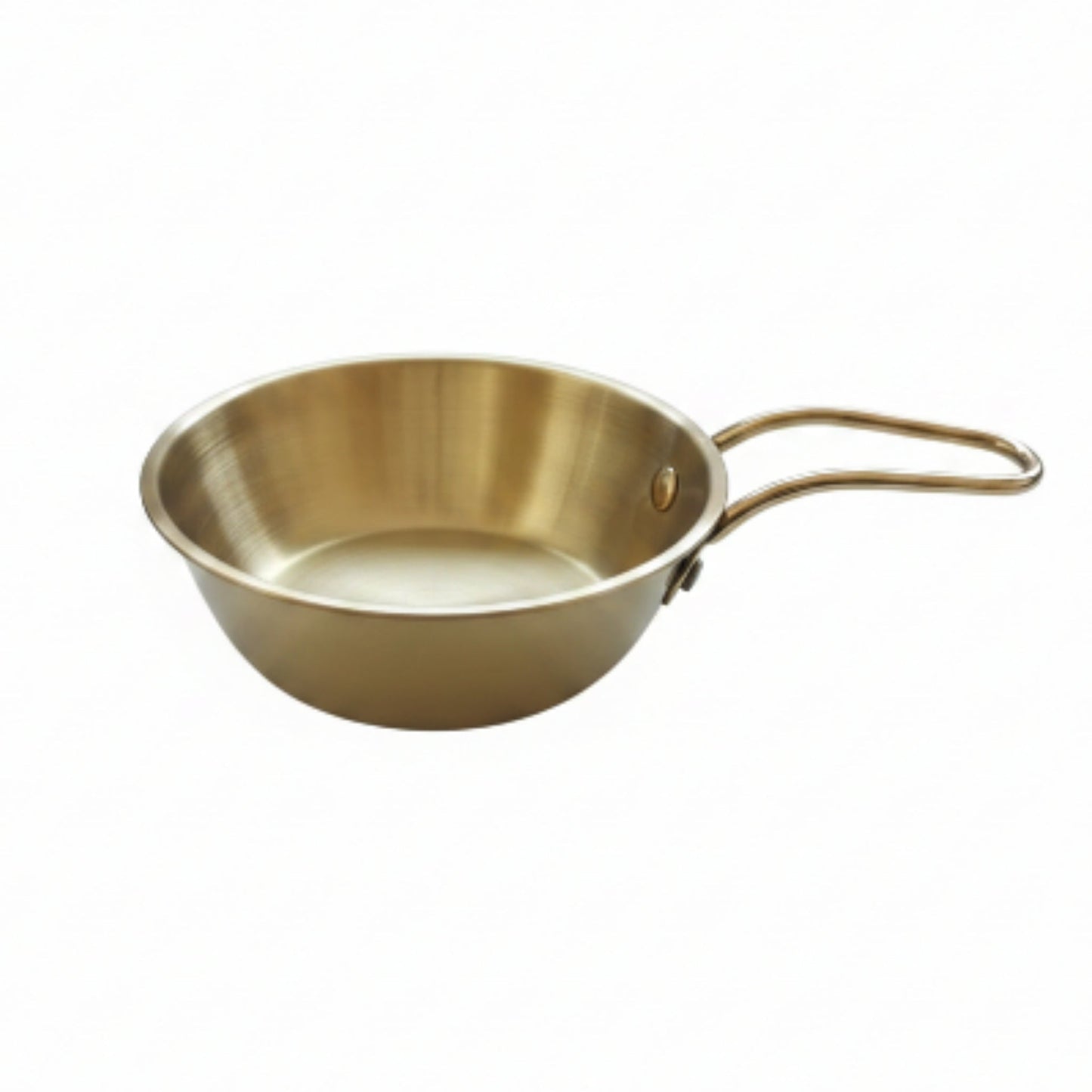 Korean Stainless Steel Serving Bowl - Gold