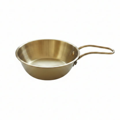 Korean Stainless Steel Serving Bowl - Gold