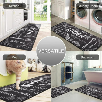 Large 2pc Rubber Kitchen Mat