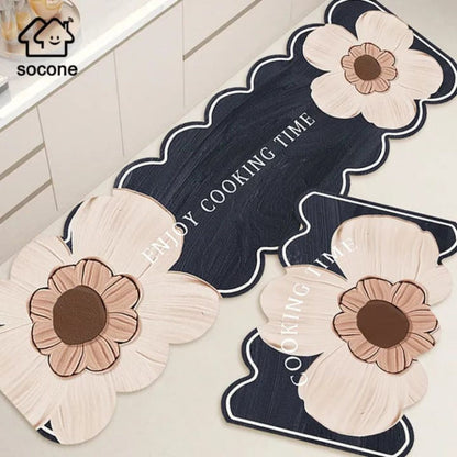 Large 2pc Rubber Kitchen Mat