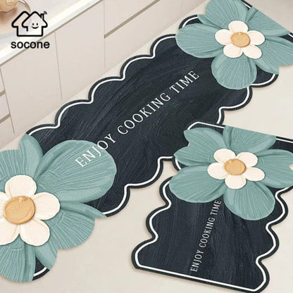 Large 2pc Rubber Kitchen Mat