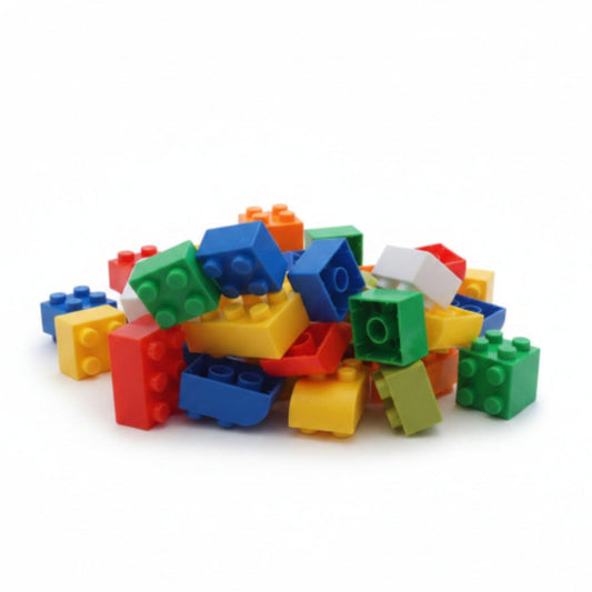 Large Building Blocks In Storage Box 34pc