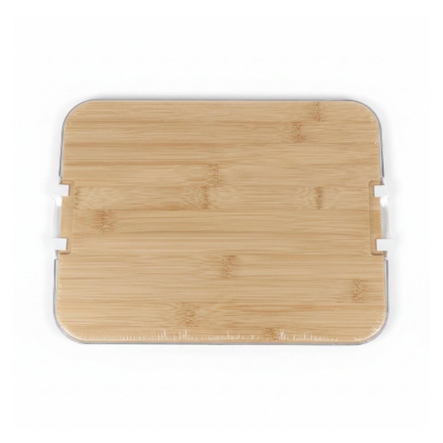Large Clip Top Bamboo & Acrylic Snack Box - Plain