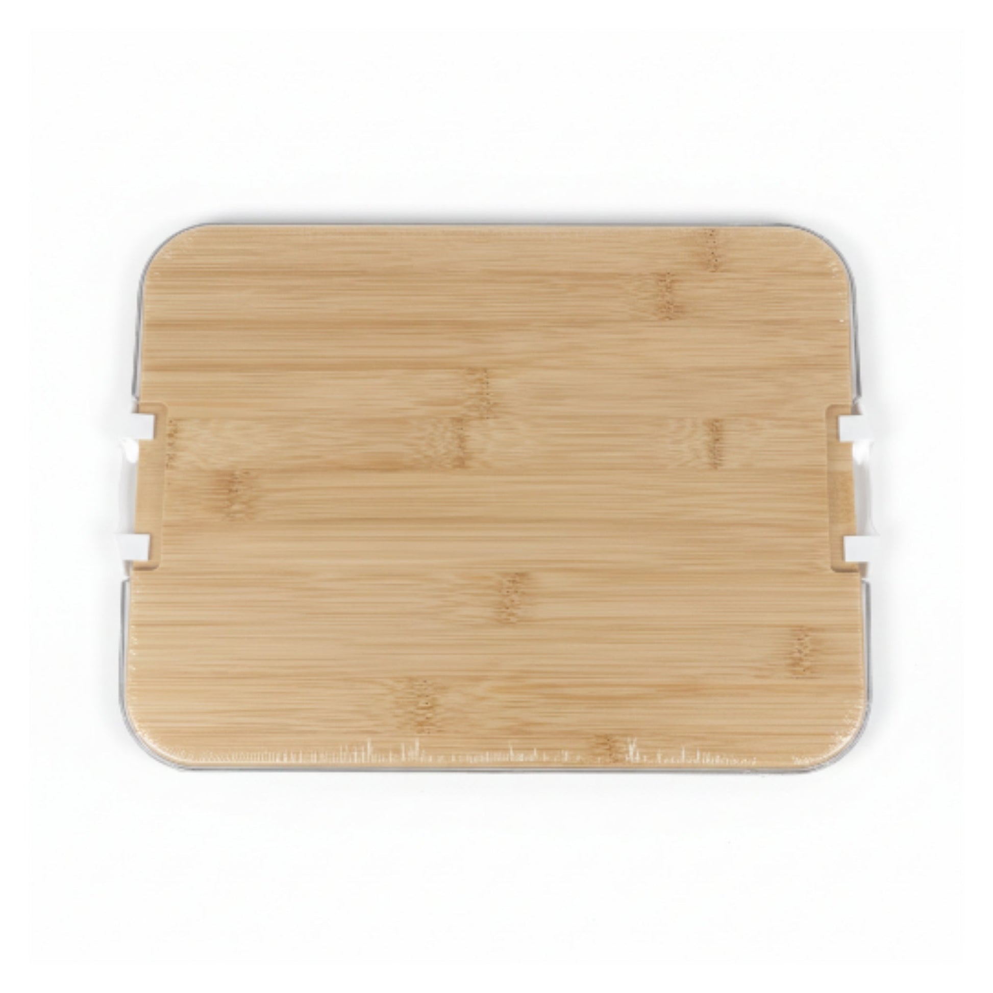 Large Clip Top Bamboo & Acrylic Snack Box - Plain