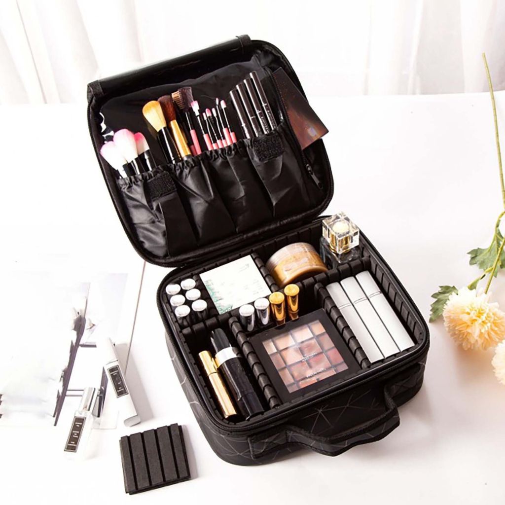 Large Makeup Bag – Spacious Cosmetic & Beauty Organiser Pouch for Makeup, Toiletries & Travel Essentials