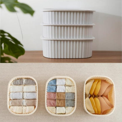 Large Stackable Storage Box – 32x25x11cm Multi-Purpose Home Organizer Container
