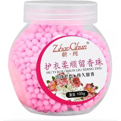 Laundry Beads 100g Fragrance Booster On White Background