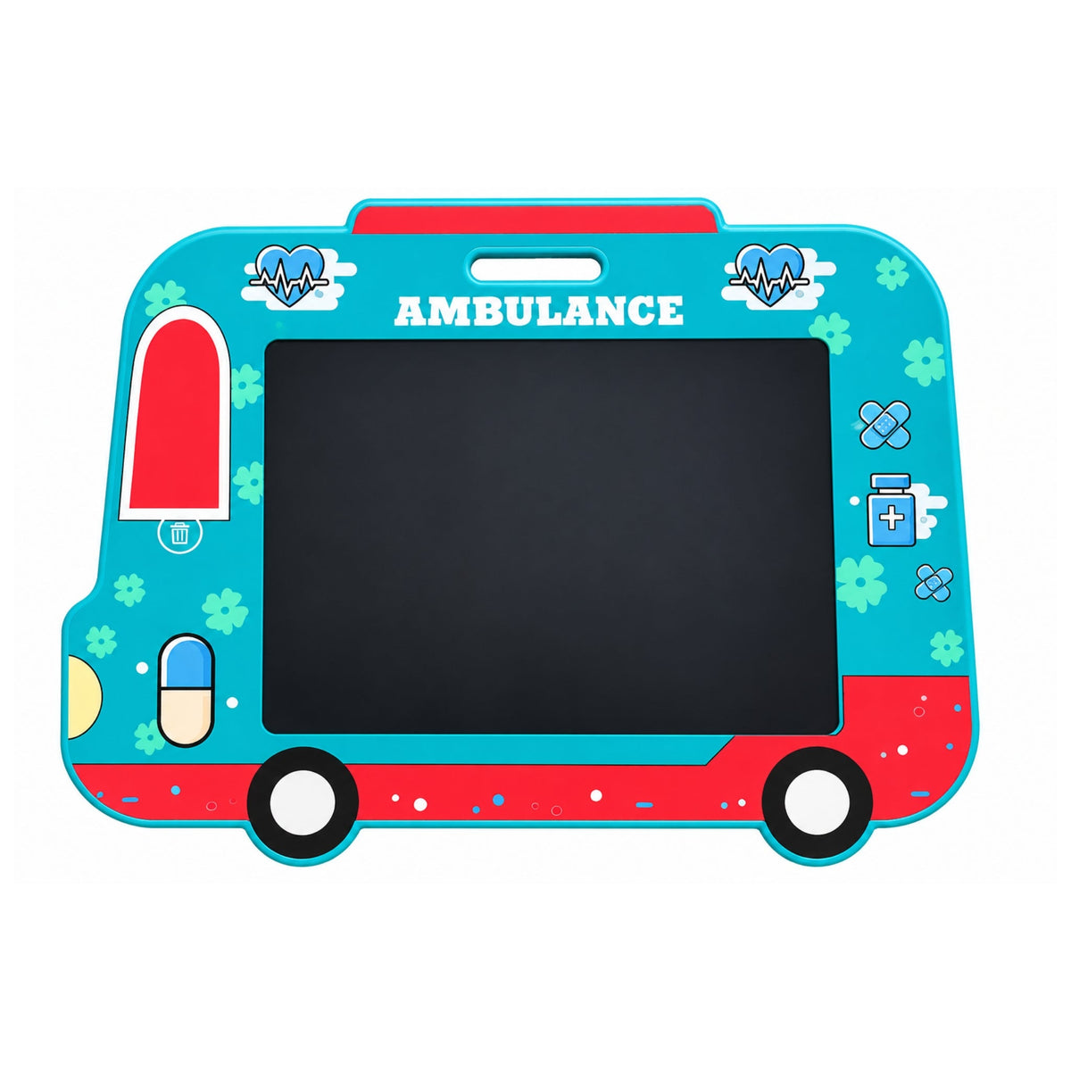 LCD Writing Board – Reusable Drawing & Doodle Tablet With Writing Pen – Assorted Vehicle Designs