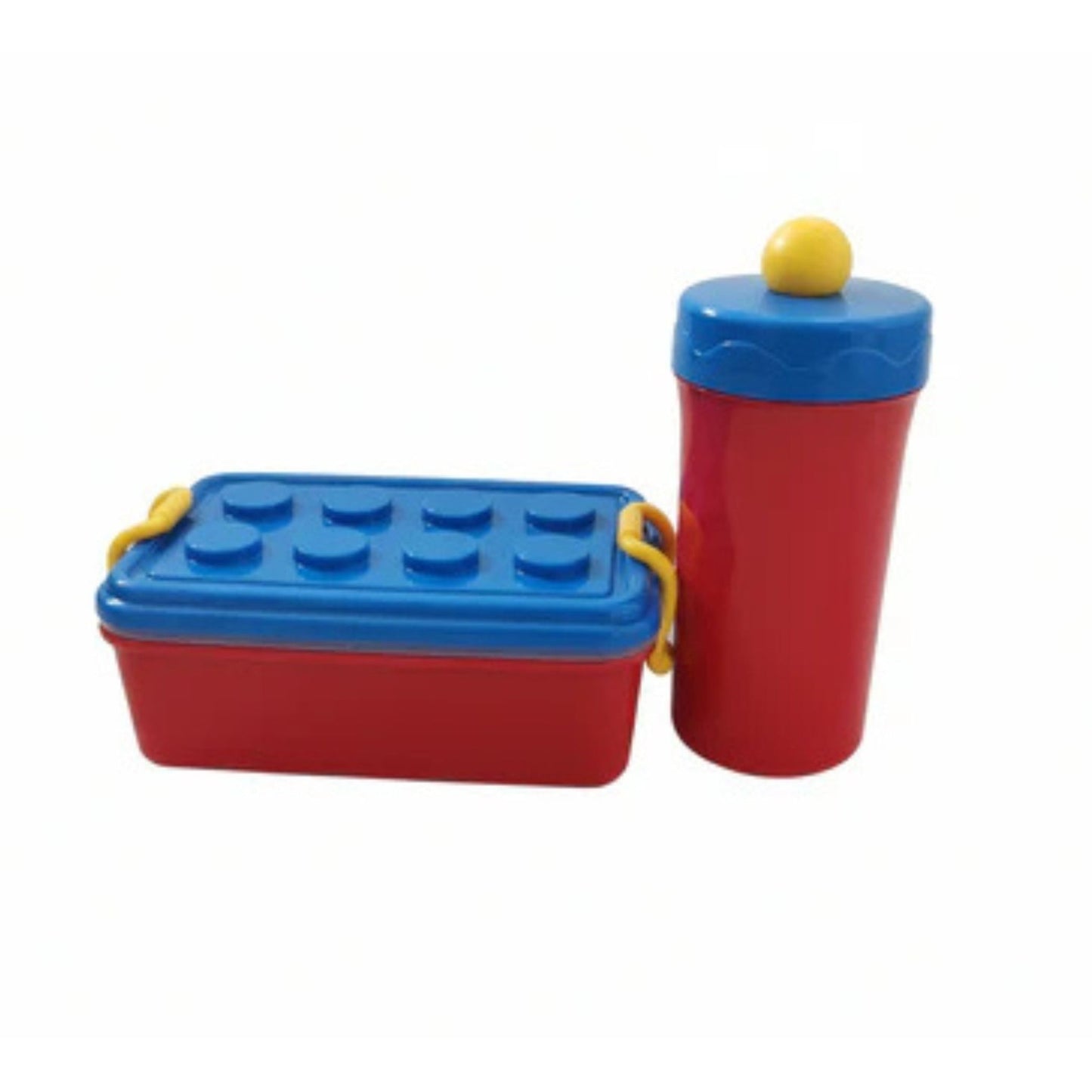 Lego Block Lunch Box & Water Bottle Set