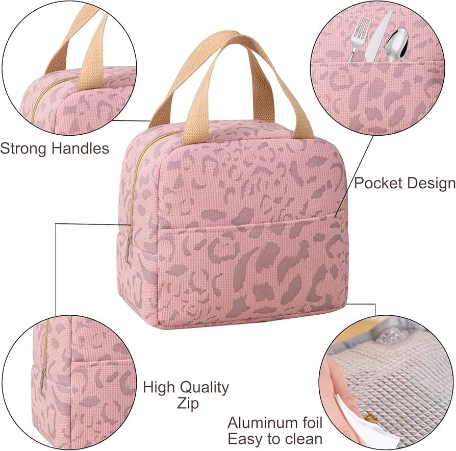 Leopard Insulated Lunch Bag 23x14x20cm
