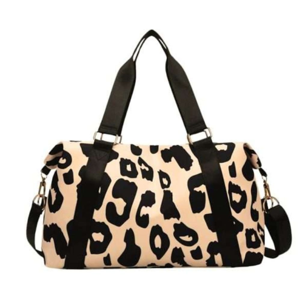 Leopard Print Duffle Bag