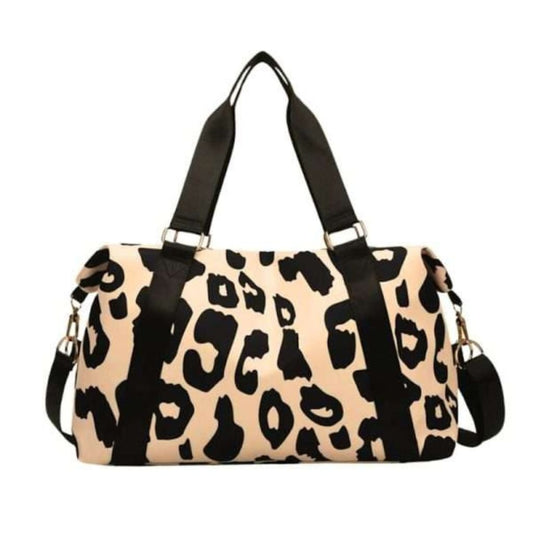 Leopard Print Duffle Bag