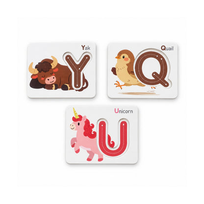 Letter Matching Game – Educational Spelling & Word Learning Activity – Kids Learning Toy On White Background