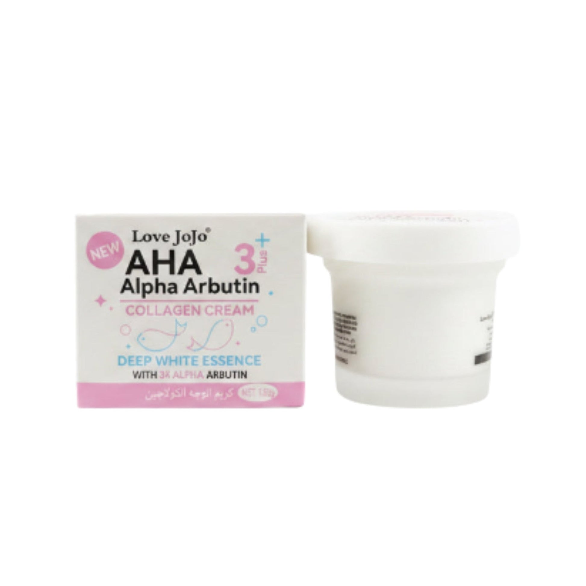 Love JoJo AHA Alpha Arbutin 3+ Collagen Cream - Radiant Skin Moisturizer 120g