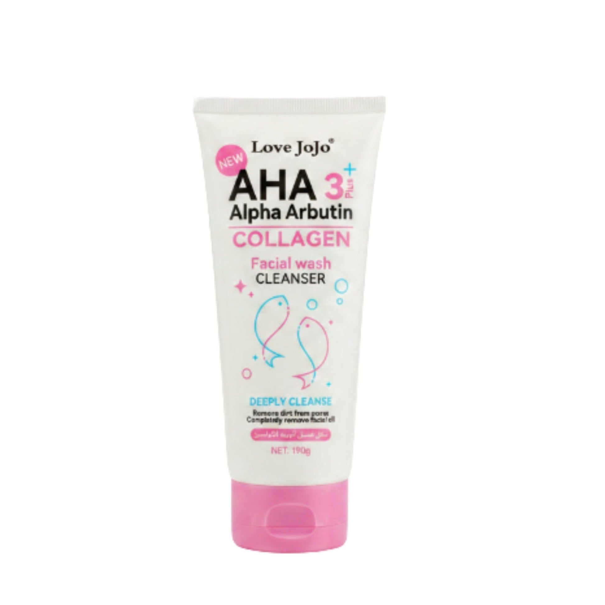 Love JoJo AHA Alpha Arbutin 3+ Collagen Facial Wash Cleanser 120ml
