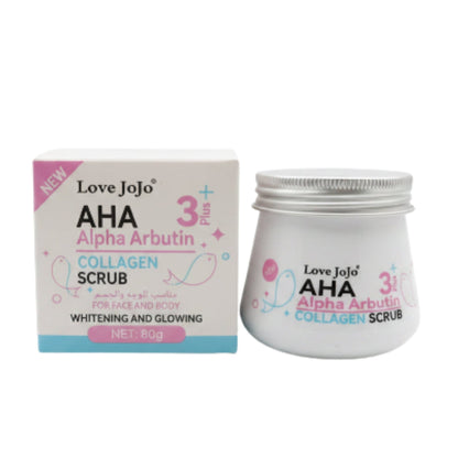 Love JoJo AHA Alpha Arbutin 3+ Collagen Scrub 80g