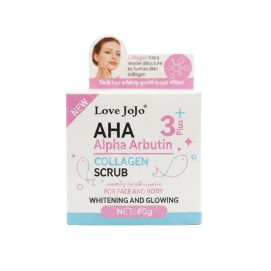 Love JoJo AHA Alpha Arbutin 3+ Collagen Scrub 80g